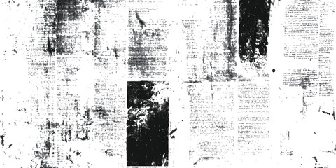 Grunge newsprint texture, vintage wallpaper pattern, vintage poster design. Old crumpled grunge newspaper paper texture background.