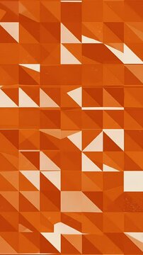 Geometric Pattern Abstract Orange Triangles Texture Seamless Background
