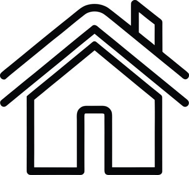 recommend clip art: Simple House Icon Clean Line Art Graphic for Home, Real Estate, and Property Designs