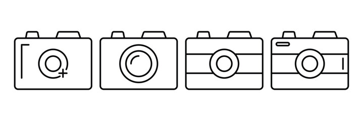 Camera icon vector. photo camera sign and symbol. photography icon. Vector illustration.