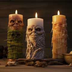 Realistic homemade candles