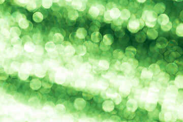 Abstract blurred green light bokeh background, festive season concept background, green bokeh...