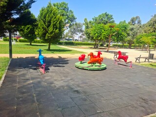 children playing in the park