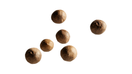 Natural Macadamia Nuts Isolated on Transparent Background for Healthy Snack and Culinary Uses