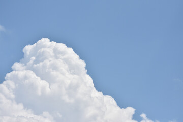 夏の青空と白い雲