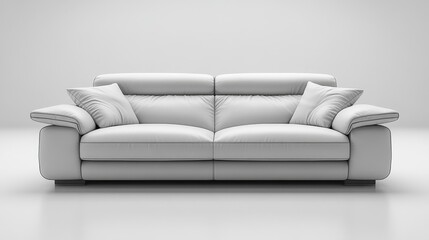 Modern interior of a living room with a red sofa, adding a bold and vibrant focal point to the space, Generative AI