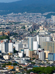 高台から見る建物が密集した都市景観