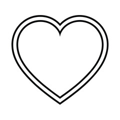 Minimalist Heart Icon A Simple Vector Design for Love, Health, and Valentines Day Concepts