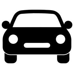 Car vector icon illustrating an auto vehicle transportation symbol and sign design
