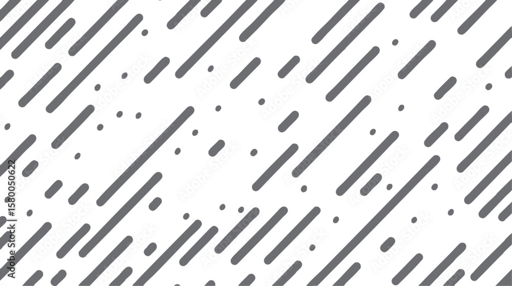 Poster diagonal stripe and dot pattern background. seamless geometric layout with rounded lines and scatter
