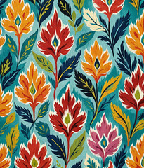 Oil painting . Artistic brush strokes. Botanical pattern for printing on wall decorations.