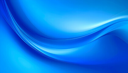 Abstract Blue Wave Background With Glowing Sparkle