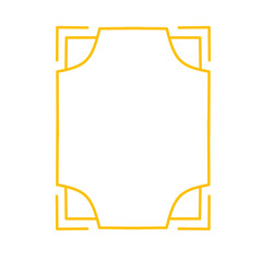 Chinese oriental gold frame