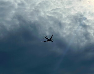 airplane in the sky