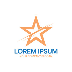 Obraz premium Unique star logo Modern and minimalist vector and abstract logo