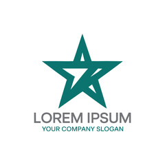 Obraz premium Unique star logo Modern and minimalist vector and abstract logo