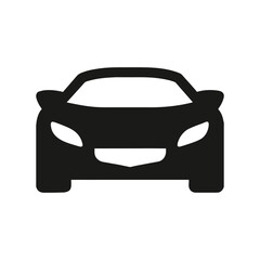 Obraz premium Car Silhouette, Transport, black car silhouette