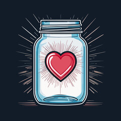 Mason Jar Creative Concept Design - Love in a Jar