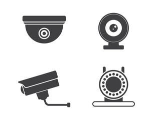 ip video camera icon set