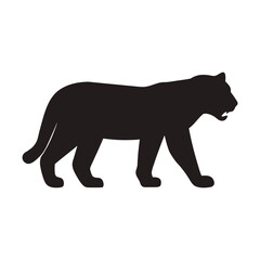 Tiger head silhouette, Tiger head