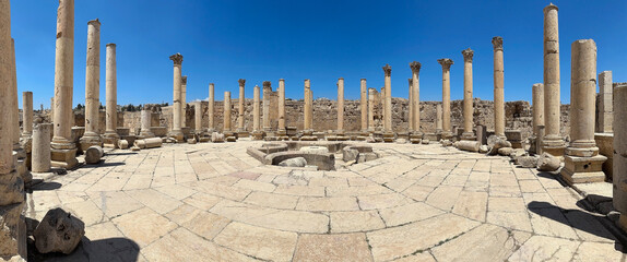 The ancient city of Gerasa, now Jerash, Jordan