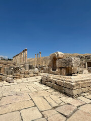 Colonnaded street at the ancient city of Gerasa, now Jerash, Jordan