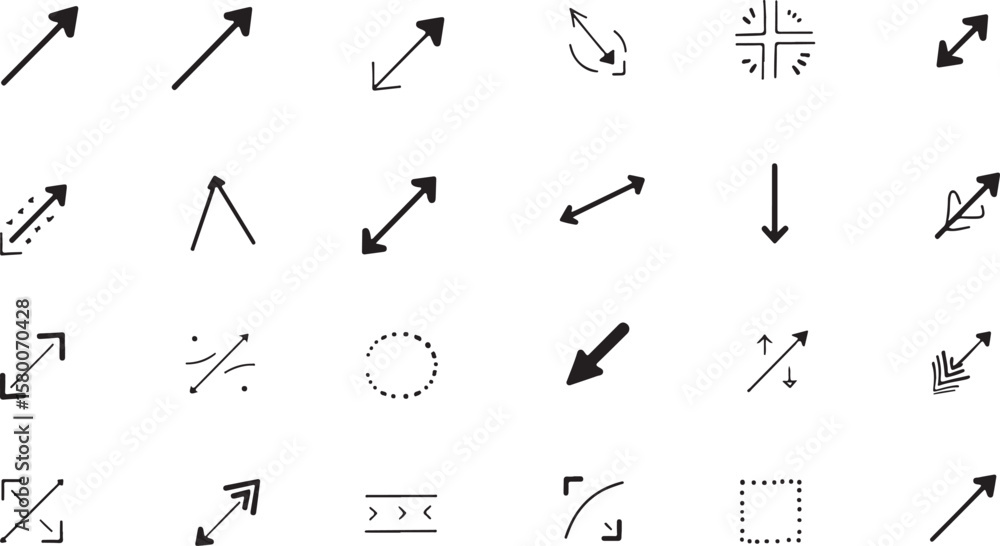 Poster vector alphabet and number set for clock and time business concept illustration design