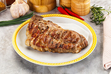 Grilled pork sirloin for dinner