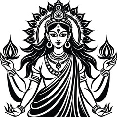 hindu god cartoon illustration