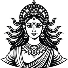 hindu god cartoon illustration