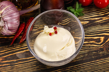 Italian soft young cheese burrata