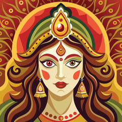 hindu god cartoon illustration