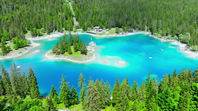 Lake Cauma - Caumasee - Breathtaking Beauty of swiss mountain Lake