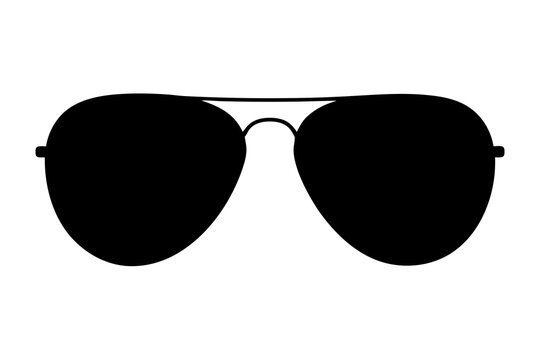 Black aviator sunglasses fashion accessory icon