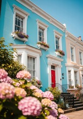 Fototapeta premium Colorful Houses in Notting Hill