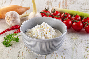 Grain cottahe cheese for breakfast