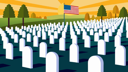 Abstract concept illustration of a diverse business workforce and community succeeding in London's financial district with symbolic red and black elements