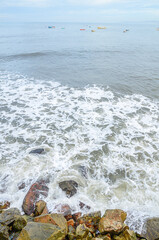 Serene Beach of Murudeshwar, Karnataka, India.