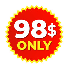 Stylish sale badge artwork prices only 80 81 82 83 84 85 86 87 88 89 90 91 92 93 94 95 96 97 98 99 100 $ dollar Chalk red png