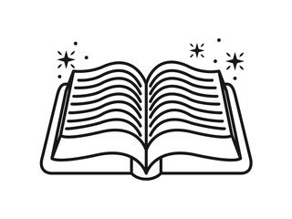 open book with bookmark