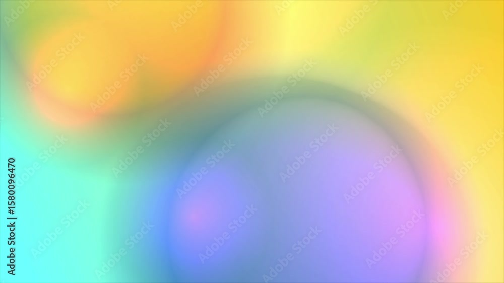 Poster colorful smooth minimal liquid gradient abstract concept background with blurred spheres. seamless l
