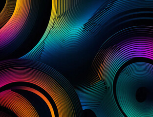 Fototapeta premium Abstract technology background. . Oil paint illustration.