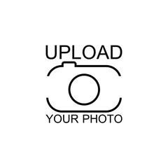 Obraz premium Upload your photo icon isolated on white background
