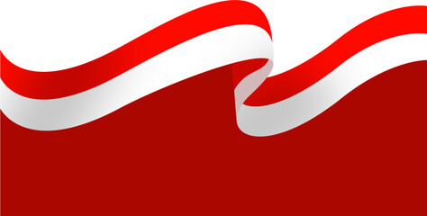 Red and White Corner Borders