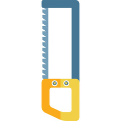 hacksaw vector flat illustration