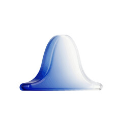 Fototapeta premium Abstract Blue Fluid Form with Gradient Hues