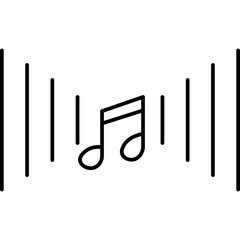 Audio and Video Line Icon