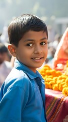 Portrait of Indian kid