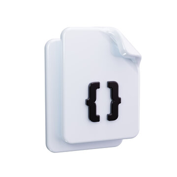 code 3d render icons