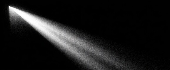 Light beam radiating from a point source